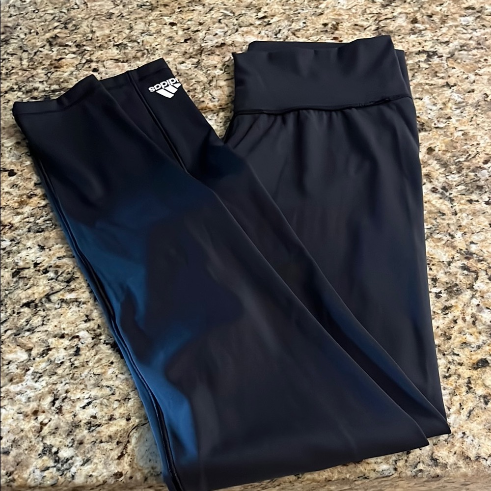 Adidas Black Leggings Athletic Stretchy Bottoms